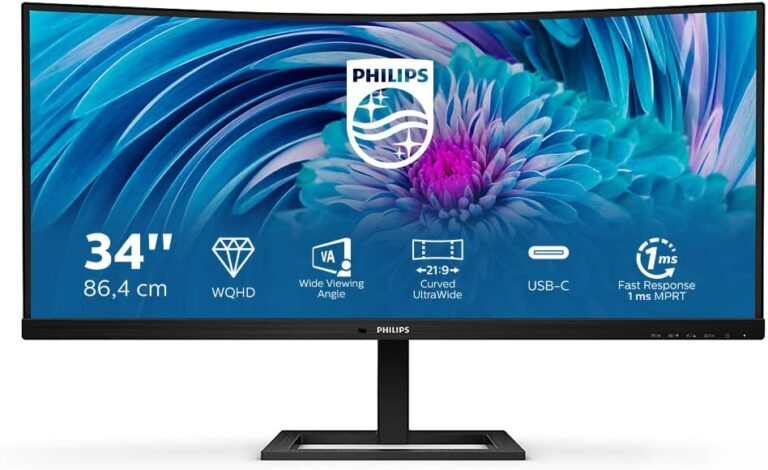 PHILIPS MONITOR CURVO 34 LED VA 21:9 3440x1440 1MS 350 CDM
