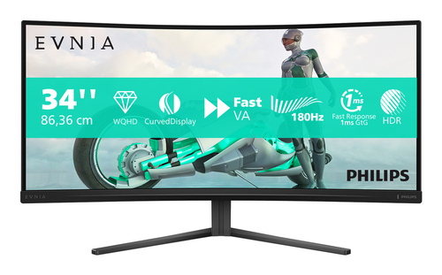 PHILIPS MONITOR GAMING CURVO 34 W-LED Fast VA 21:9 WQHD 0
