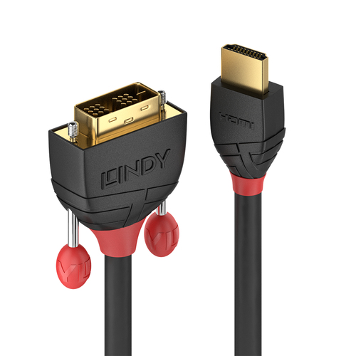 LINDY CAVO HDMI A DVI-D BLACK LINE