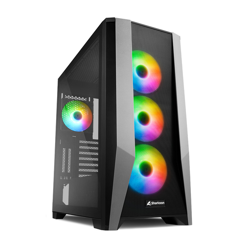 SHARKOON CASE TG7M RGB ATX VETRO TEMPERATO