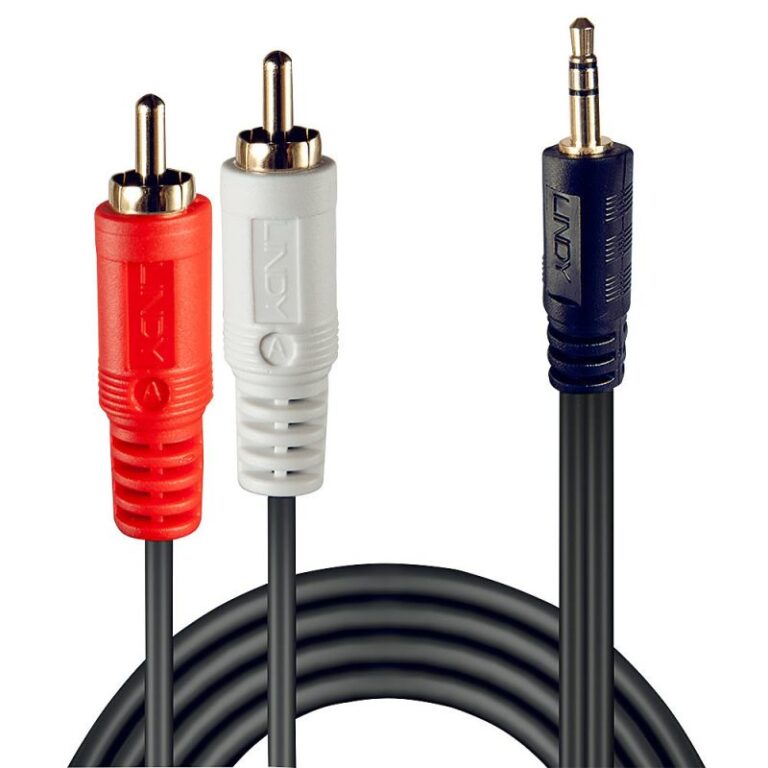 LINDY CAVO AUDIO STEREO 2X RCA MASCHIO/3.5MM MASCHIO