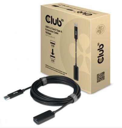 CLUB3D USB 3.2 GEN2 TYPE A EXTENSION CABLE 10GBPS M/F 5M/16.40FT - immagine 3