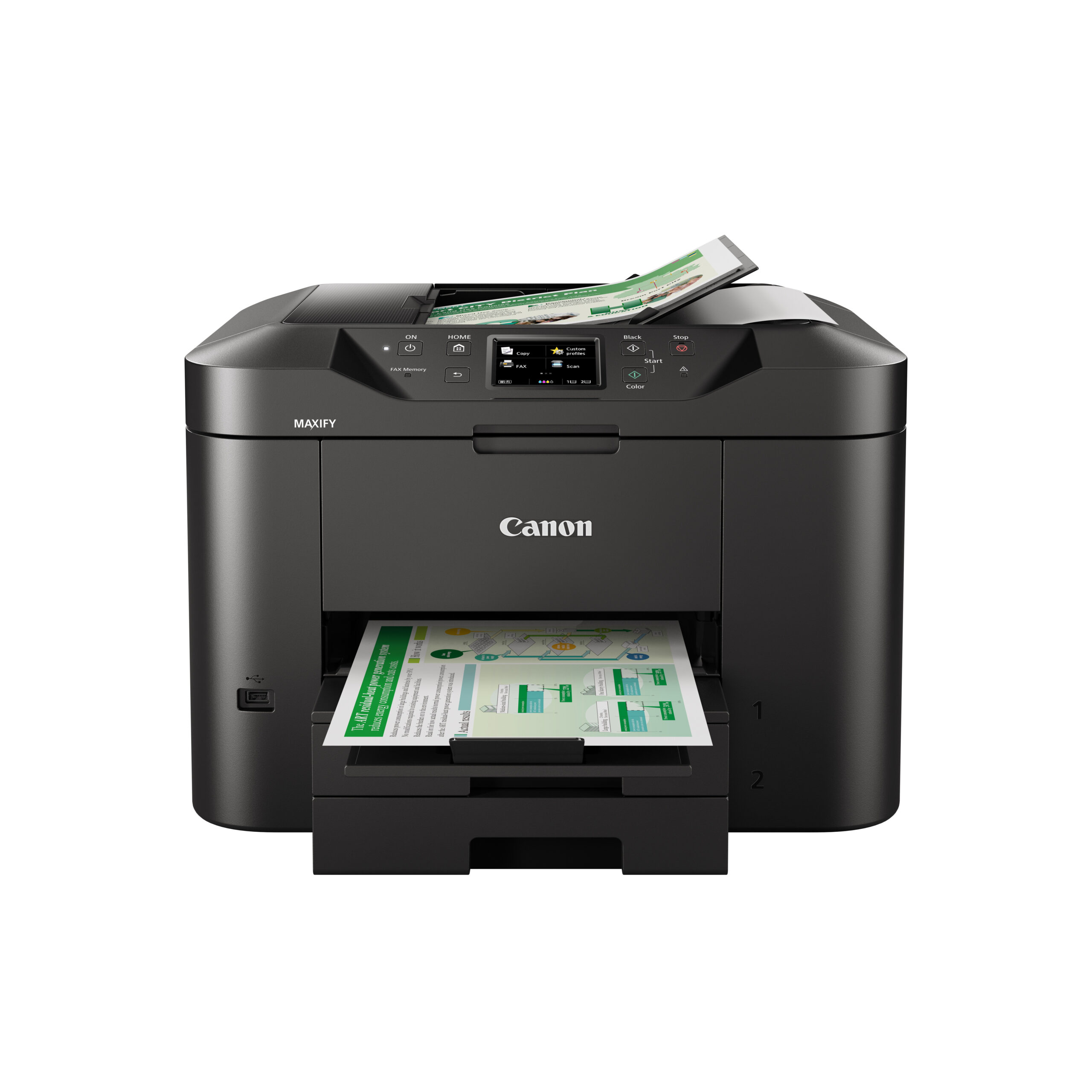CANON MULTIFUNZIONE INK A4 COLORE, MAXIFY MB2750, 19PPM, ADF, USB/LAN/WIFI, 3 IN 1 - immagine 5